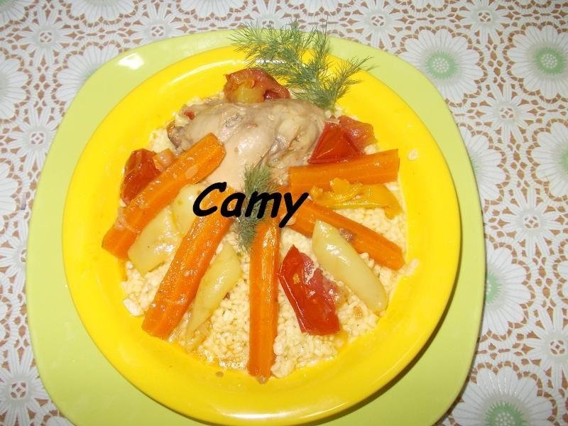 Cous cous cu pui si legume