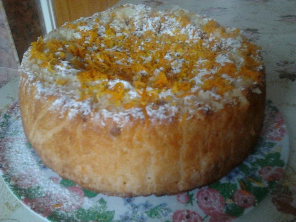 Prajitura cu orez si portocala