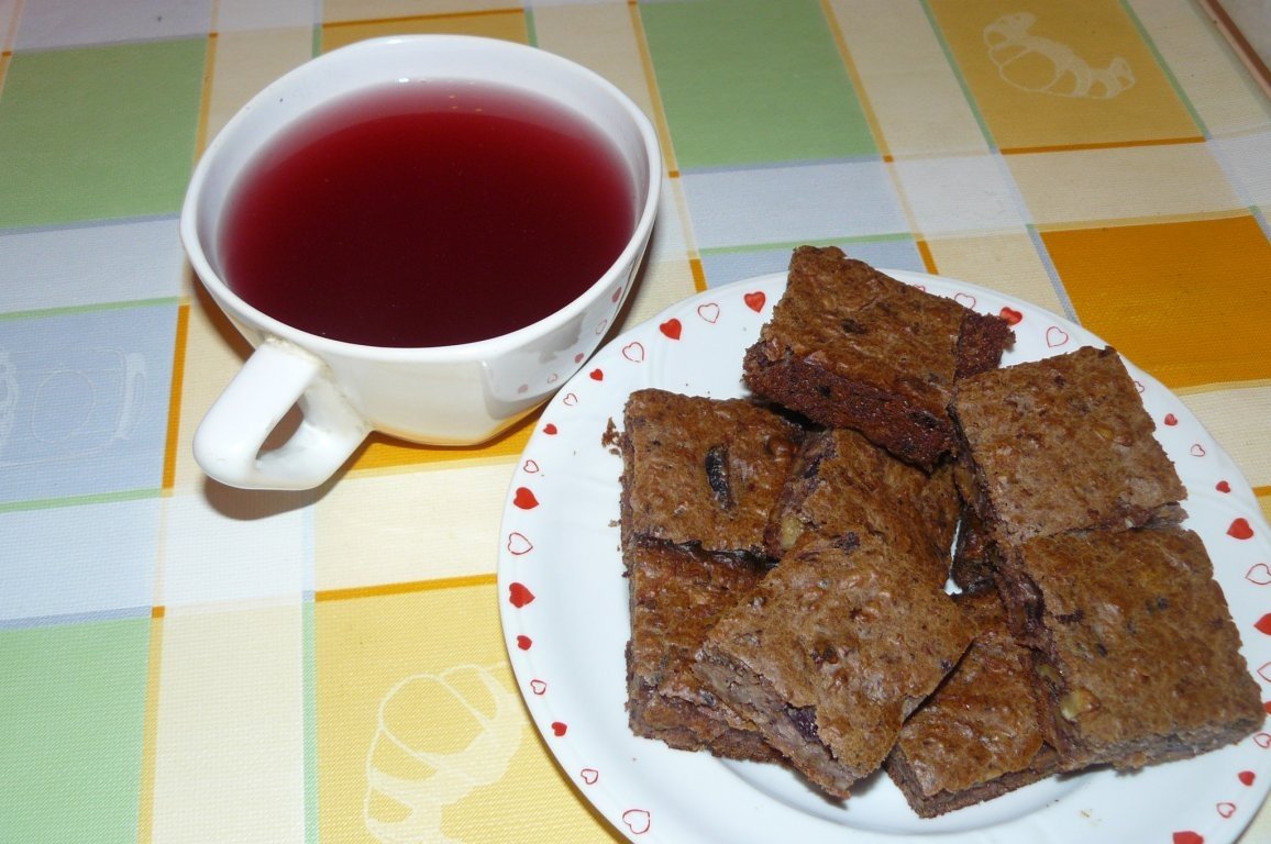 Chec rapid cu dulceaţă si fructe