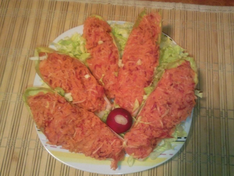 Salata de cruditati cu maioneza de post