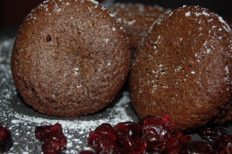 Muffins de cacao cu afine