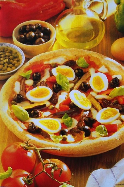 Pizza siciliana cu oua