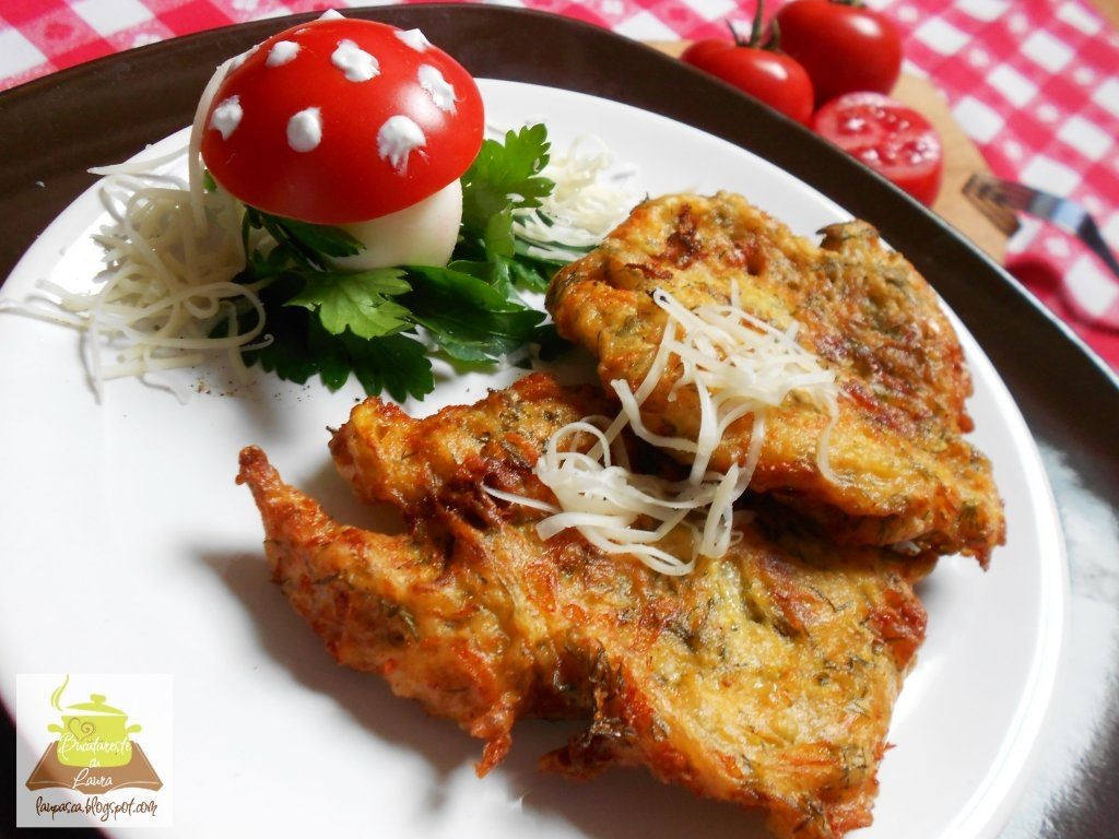 Snitele din dovlecei cu cascaval si marar