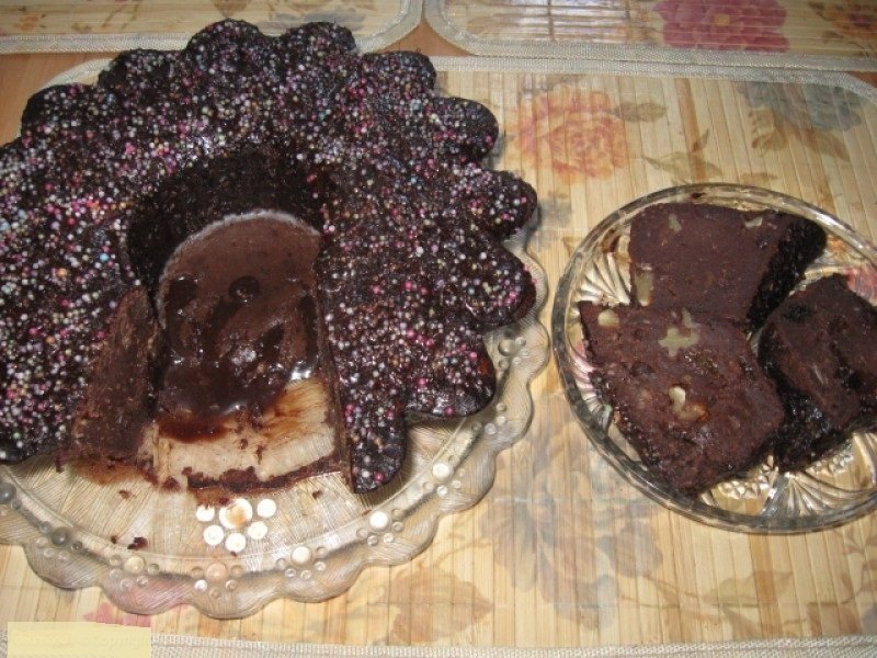 Tort Trufa la rece cu glazura de ciocolata