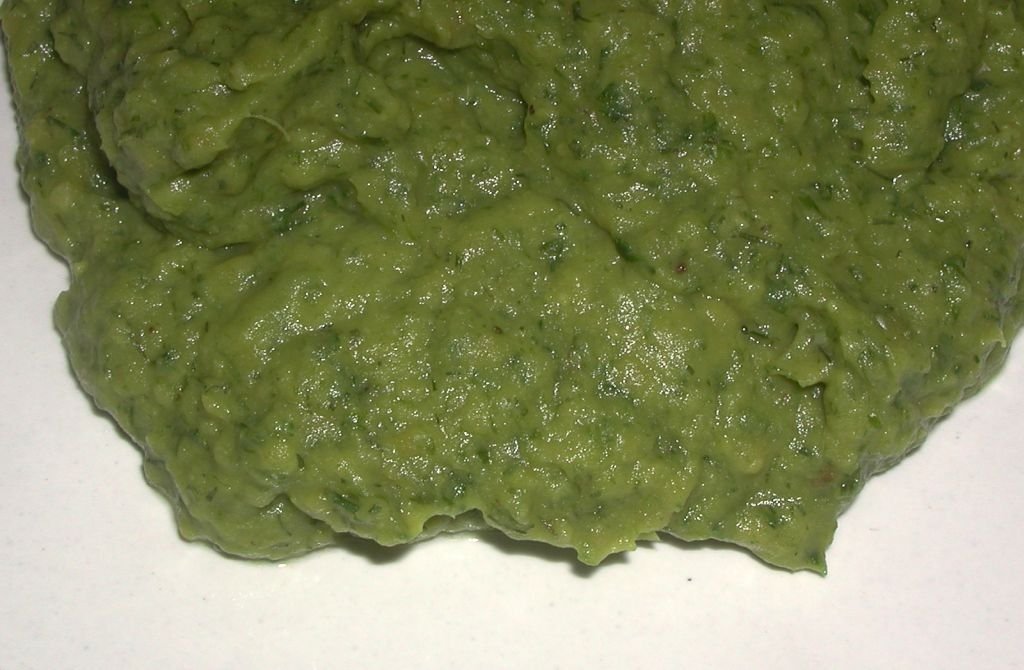 Piure de mazare cu leurda