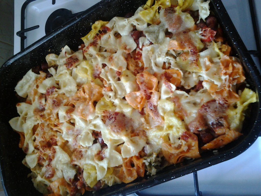 Farfalle colorate la cuptor