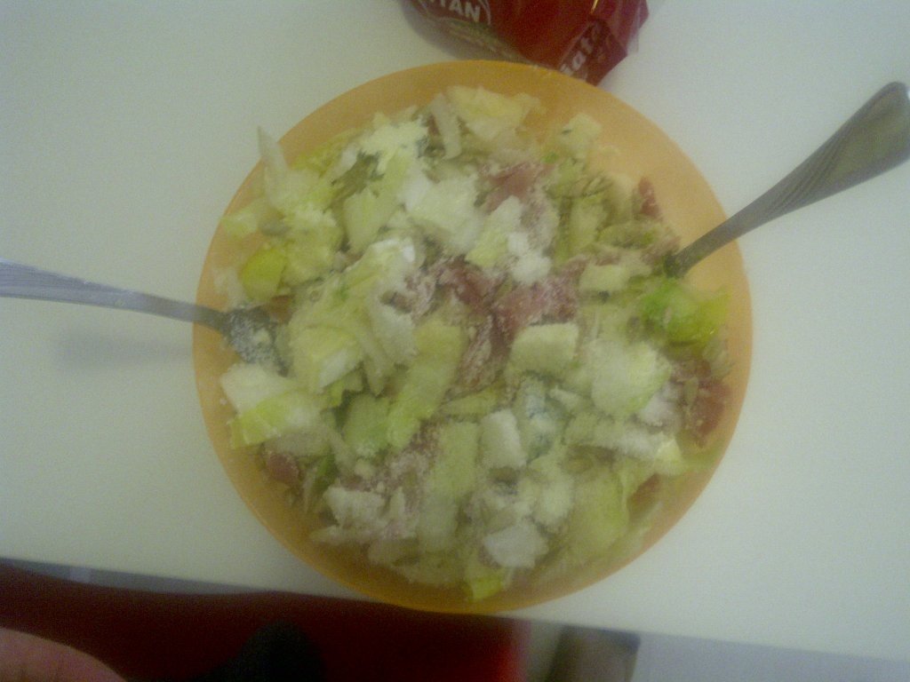 Salata andive cu branza si prosciutto