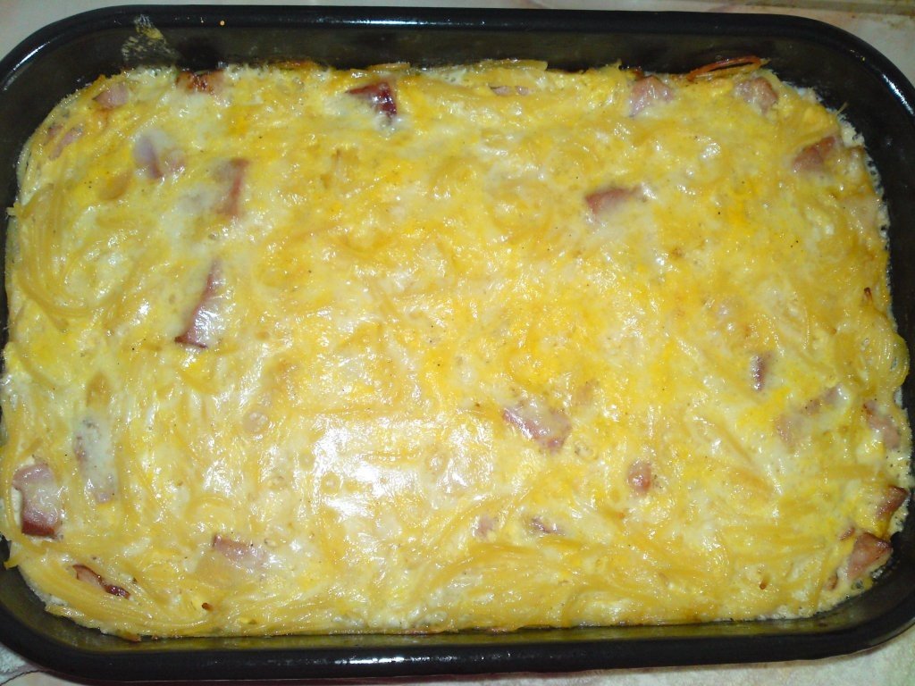 Spaghete carbonara reţetă la cuptor