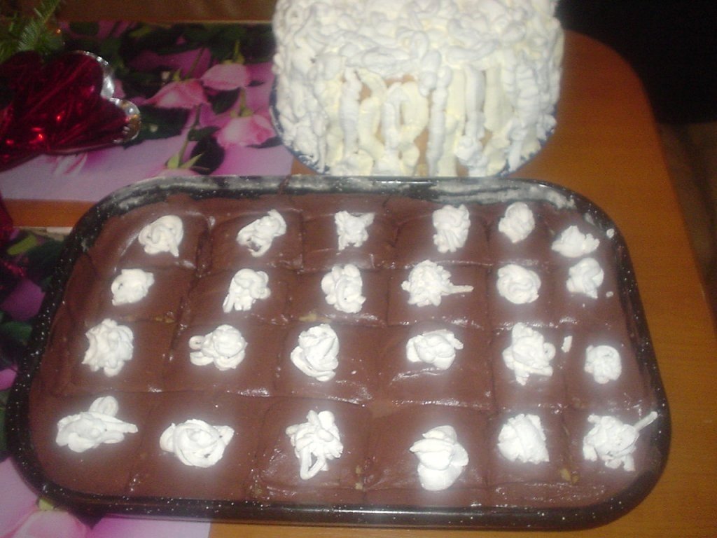 Prajitura cu crema  la rece