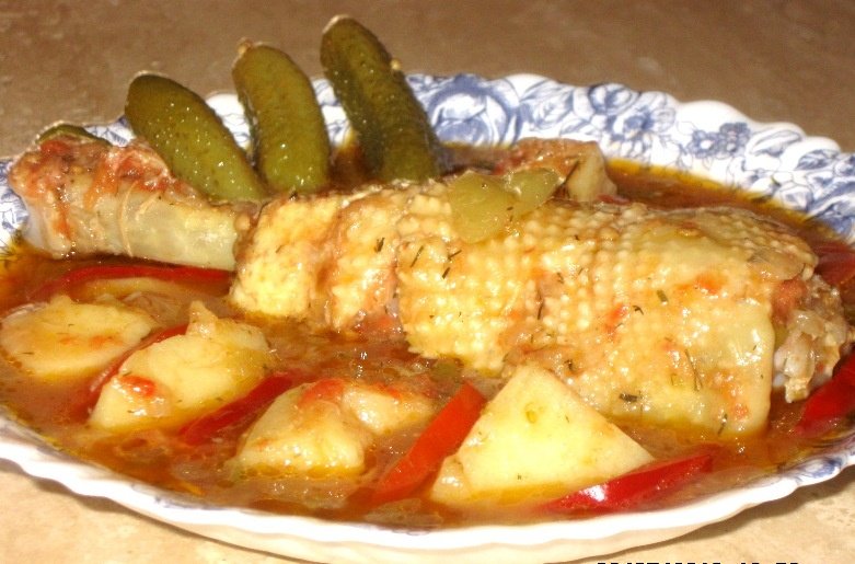 Tocanita de pui cu cartofi