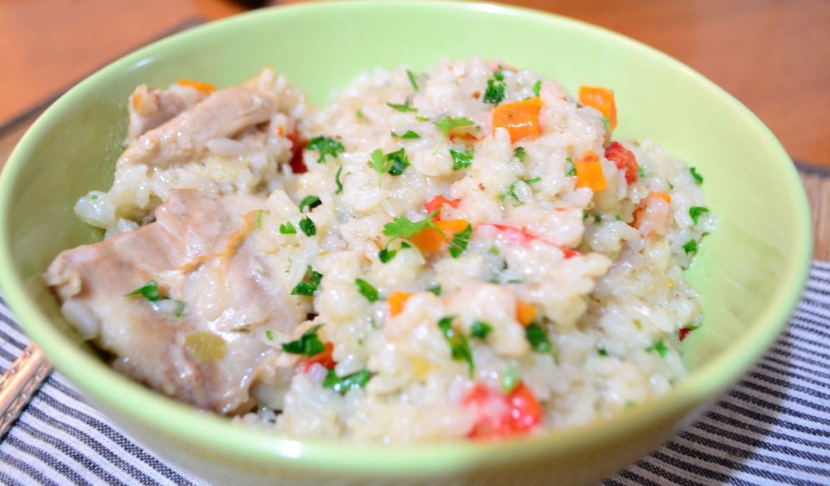 Pilaf cu pui si legume la Philips Multicooker