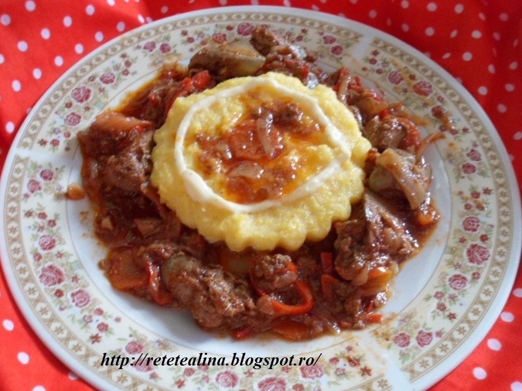 Tocanita de ficatei de pui