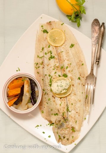 Limba de mare (dover sole) cu lamaie si unt