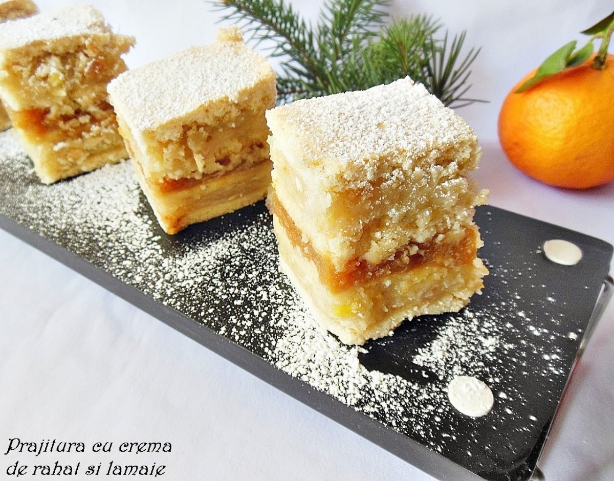 Prajitura cu crema de rahat si lamaie