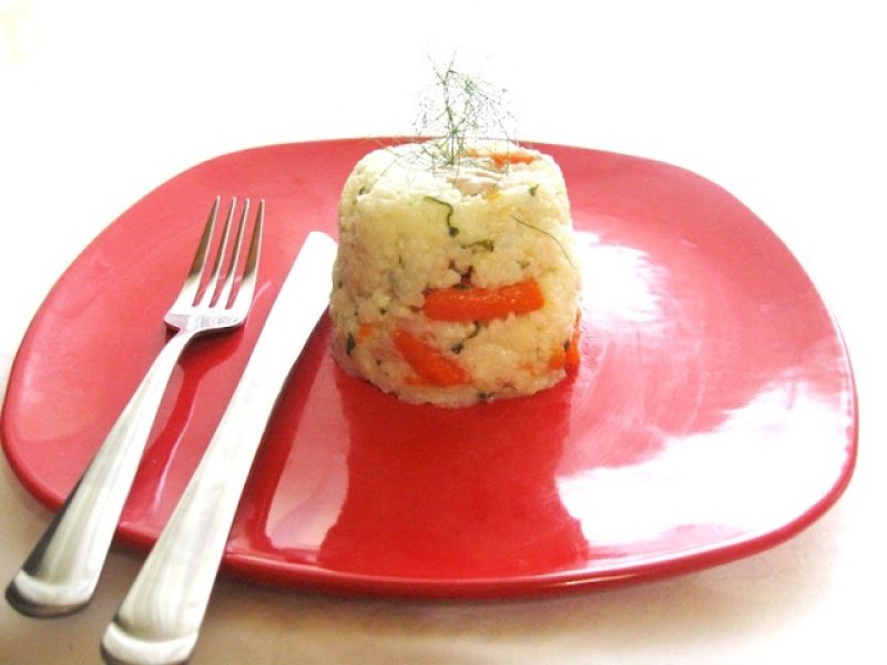 Pilaf cu carne de curcan si mini-carote