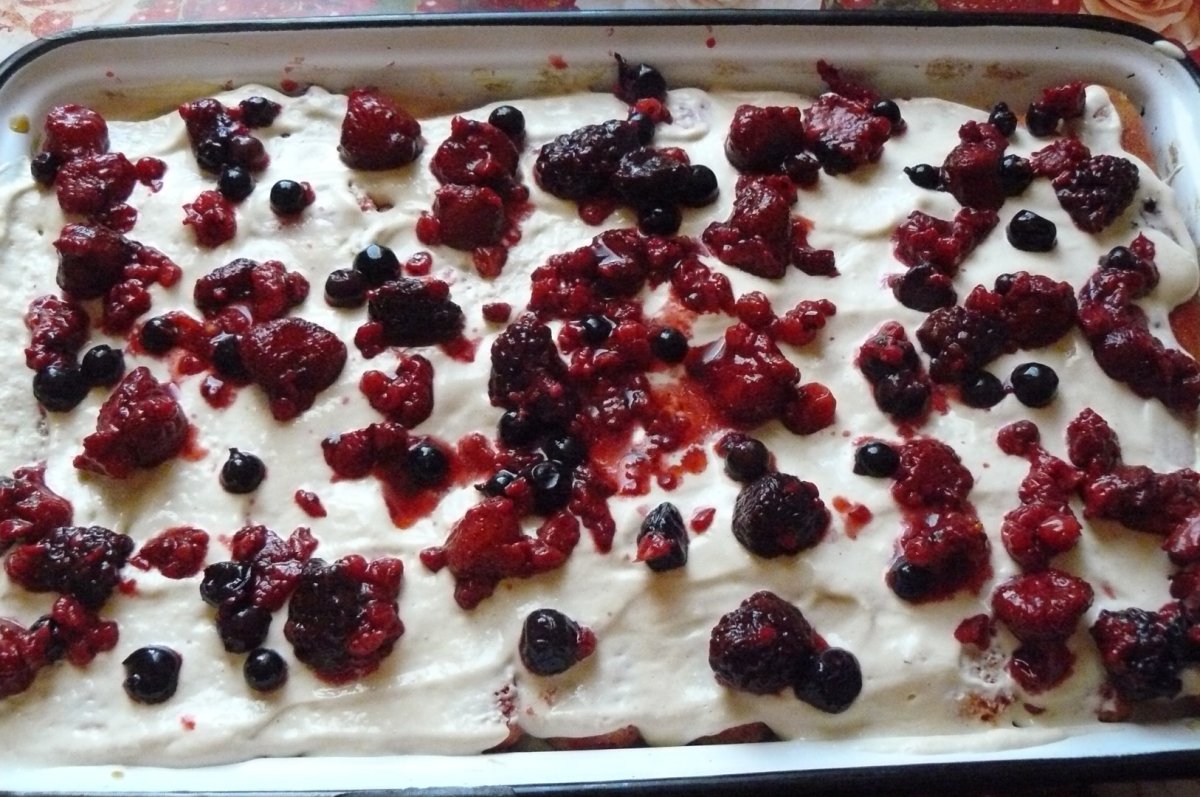 Tiramisu cu fructe de padure