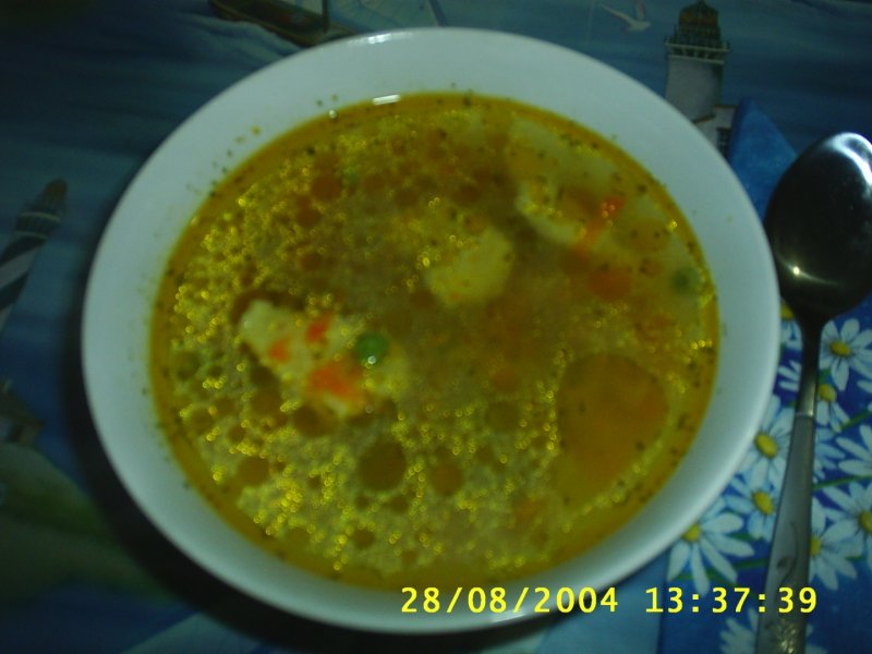 Supa de mazare cu galuscute