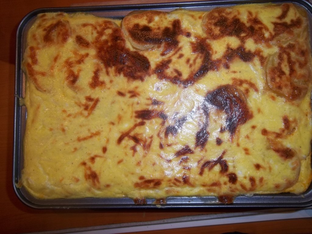 Musaca de cartofi cu carne tocata