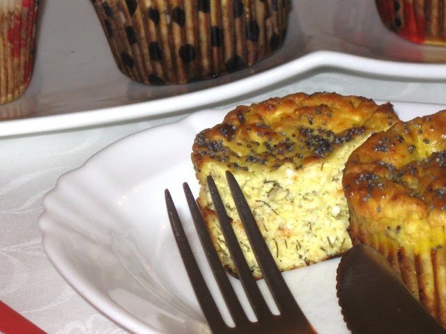 Briose cu branza, morcov si dovlecel