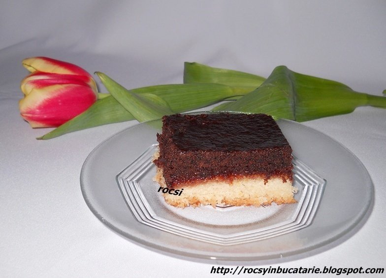 Prajitura duo cu gem de prune