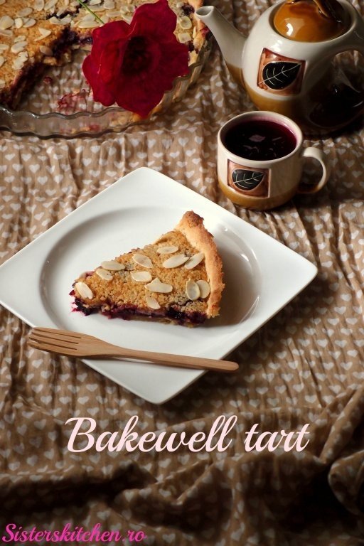 Tartă bakewell cu cremă frangipane