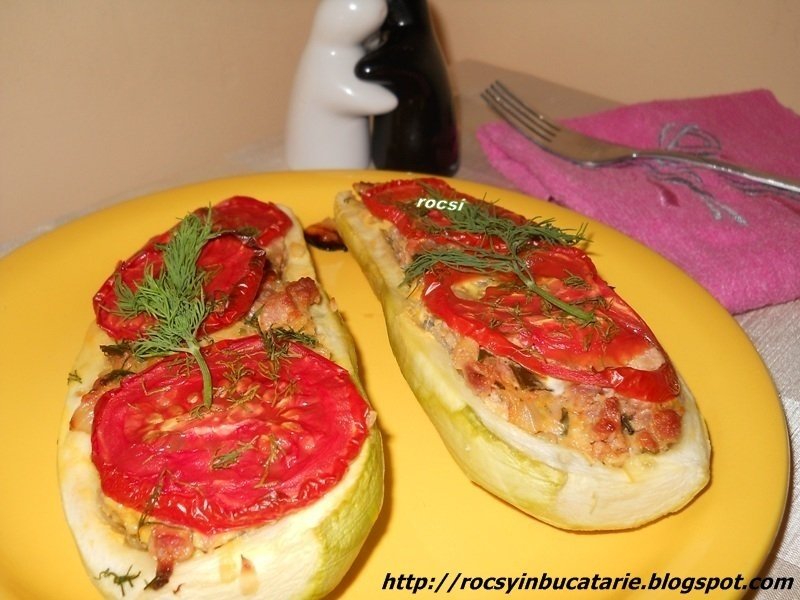 Dovlecei umpluti la cuptor