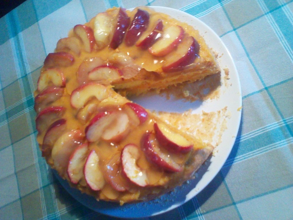 Tort cu dovleac copt si mere coapte