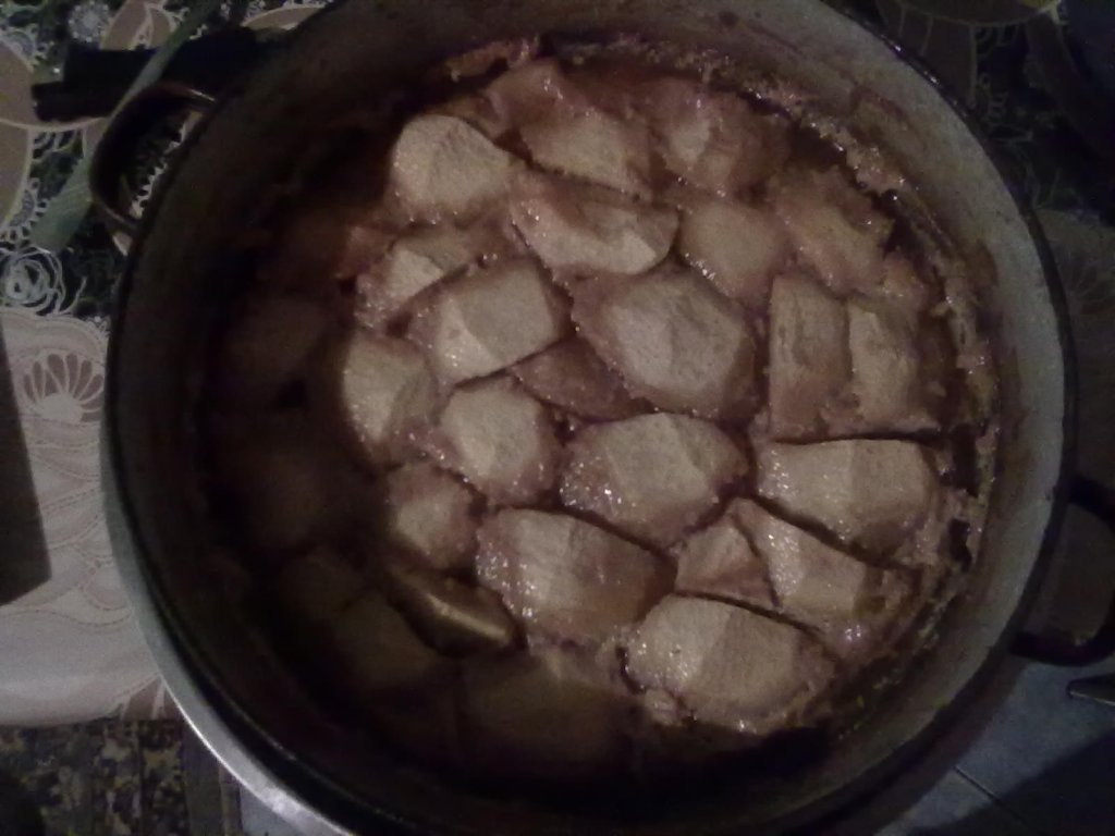 Crema de zahar ars cu mere