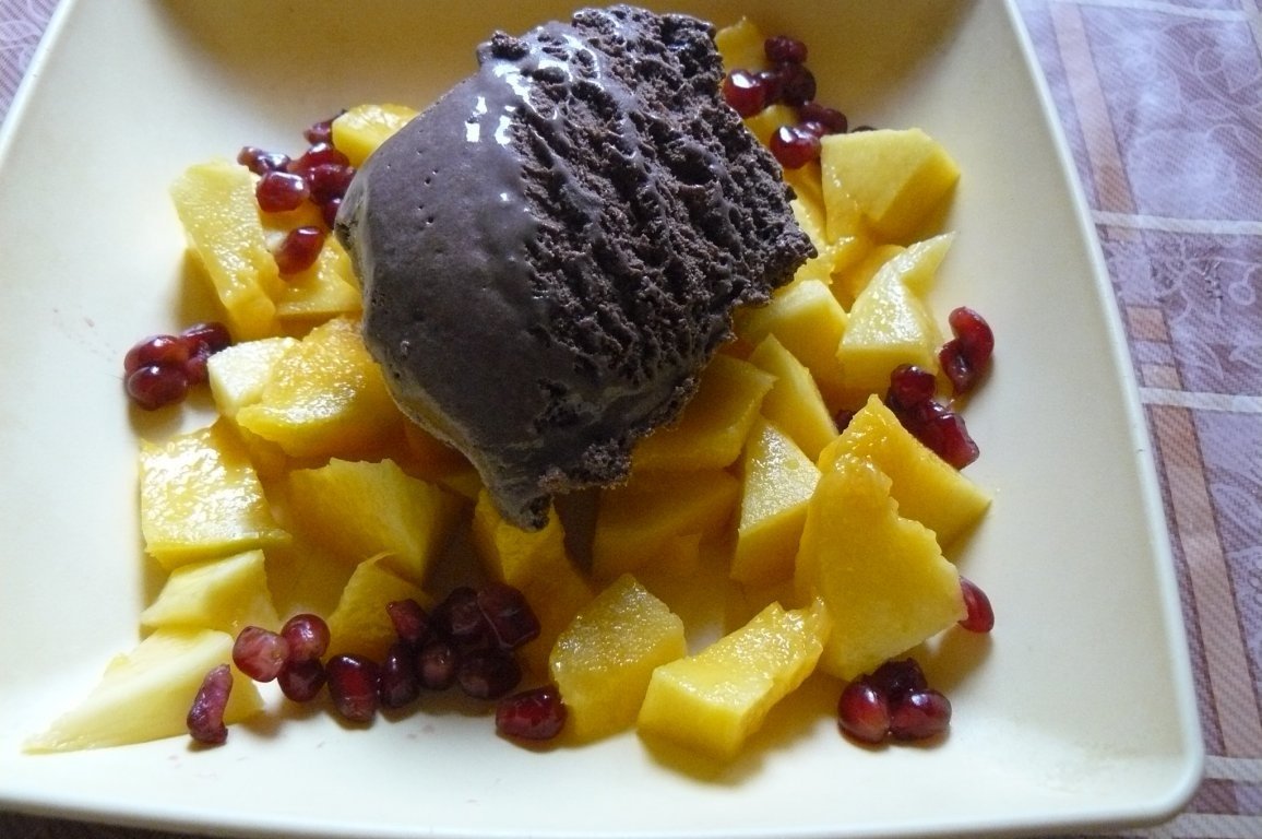 Cremă sau îngheţată de cacao cu gelatină