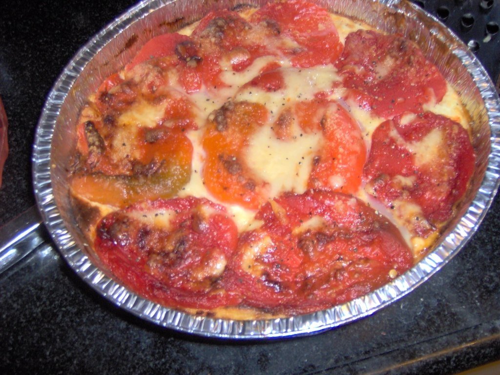 Tarta din ardei cu branza