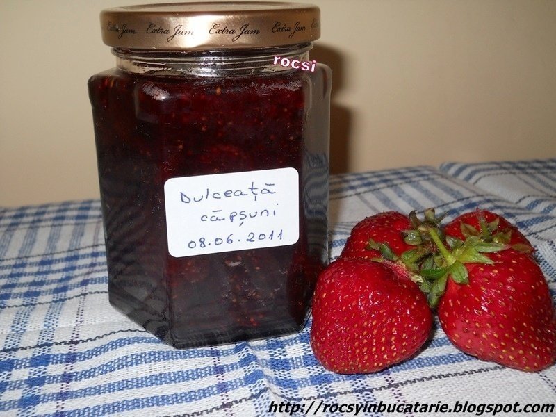 Dulceaţă de căpsuni reţetă