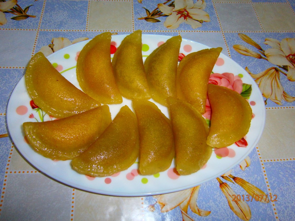 Cataief cu nuca si branza dulce-specific tarilor arabe in Ramadan