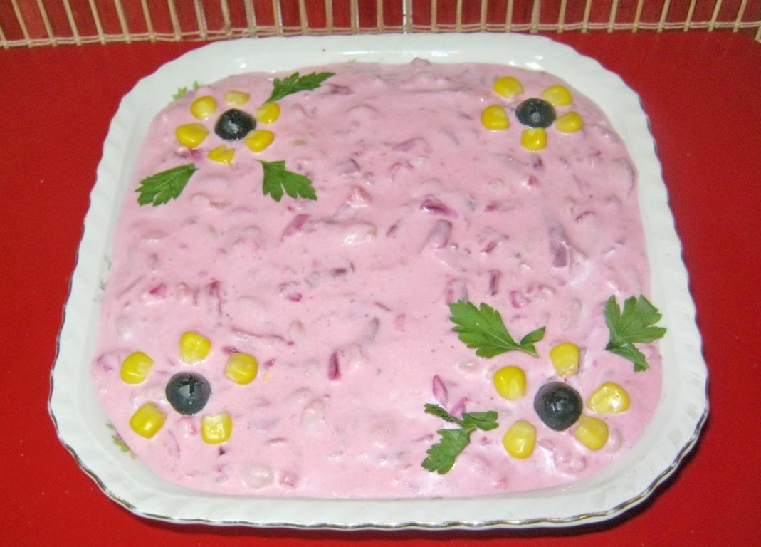 Salata de sfecla rosie -aperitiv