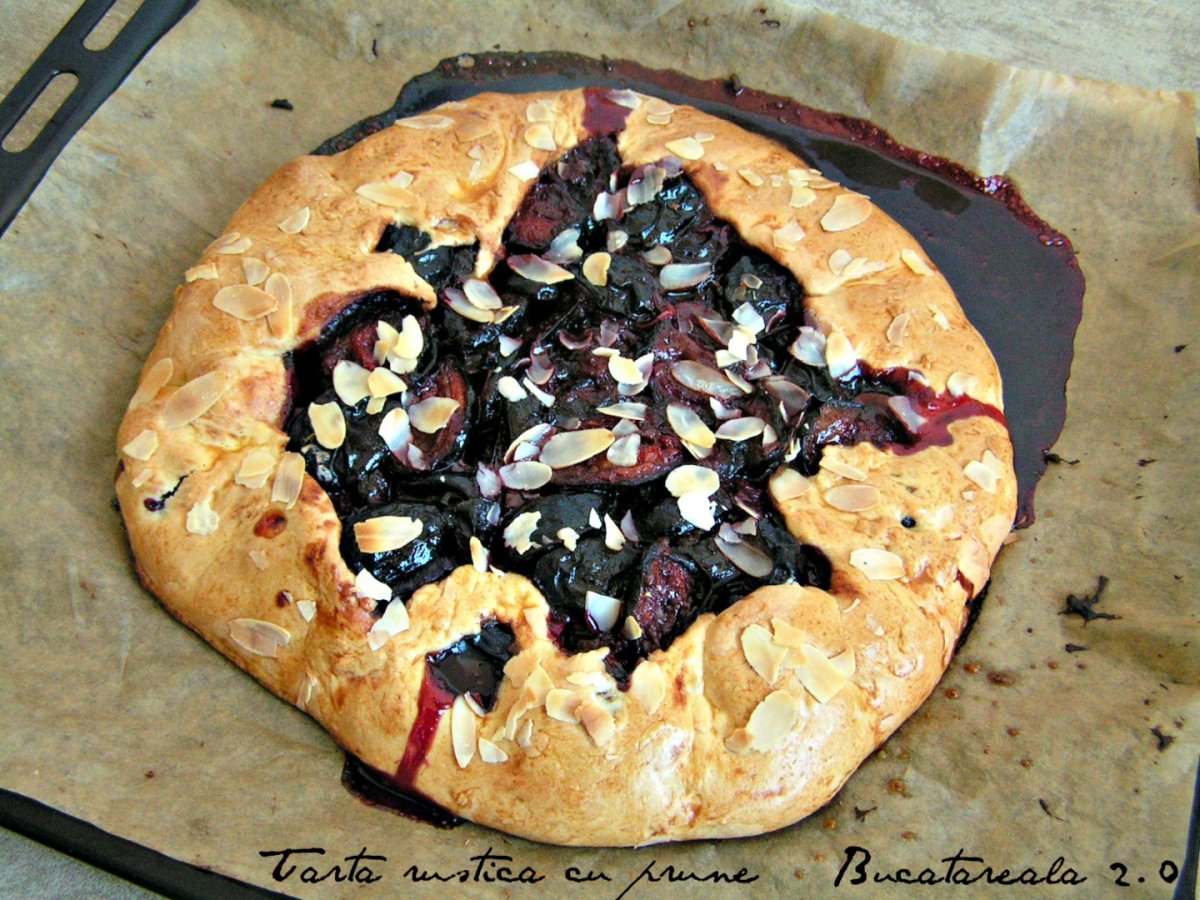 Tarta rustica cu prune