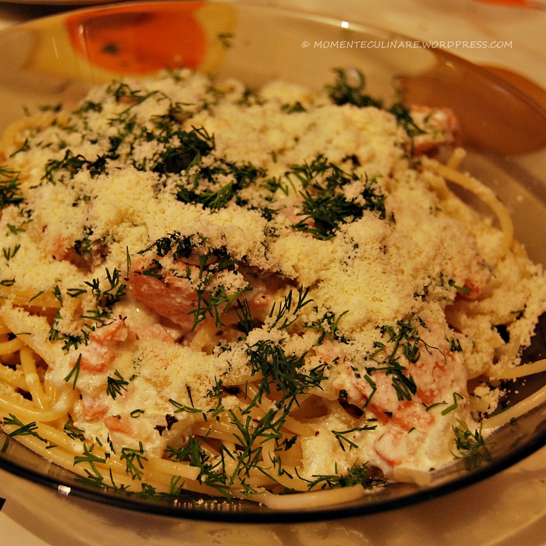 Paste cu somon si mărar