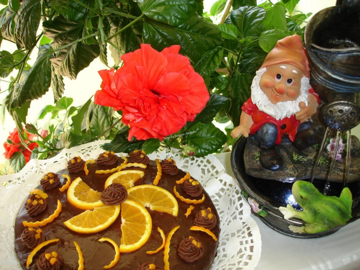Tort cu ciocolata si portocale