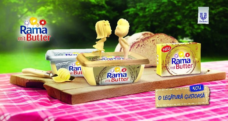 Noua Rama mit Butter - legătura gustoasă dintre Rama și unt, care aduce un plus de savoare la masă