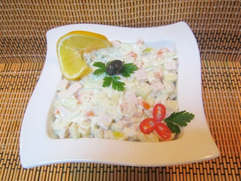 Salata de telina cu maioneza din iaurt