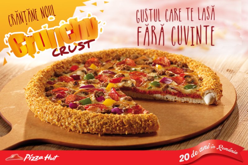 Crunchy Crust, un nou blat inovator la Pizza Hut și Pizza Hut Delivery