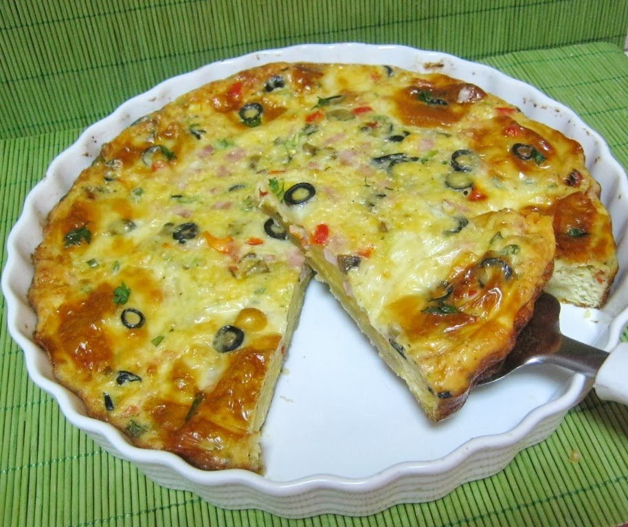 Tarta aperitiv omleta