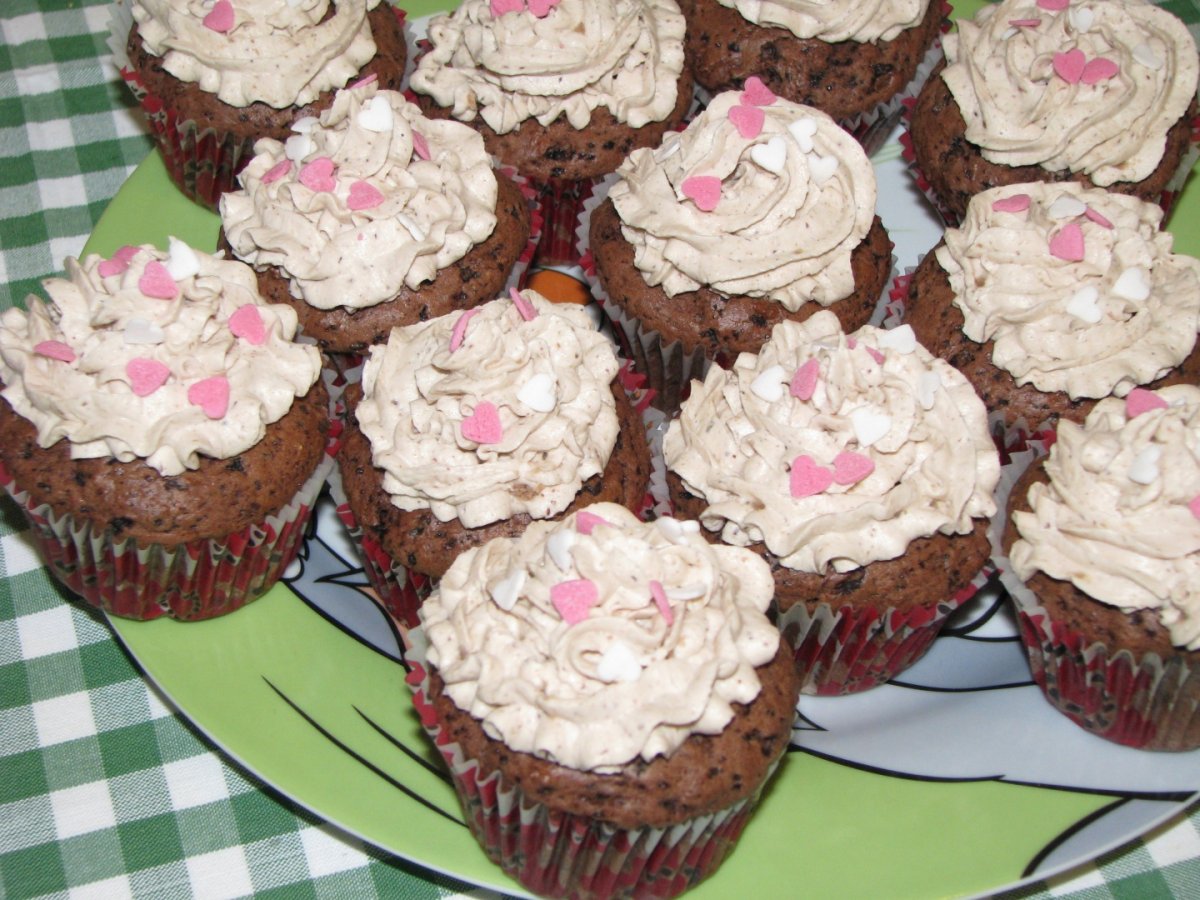 Cupcakes cu frosting de piure de castane