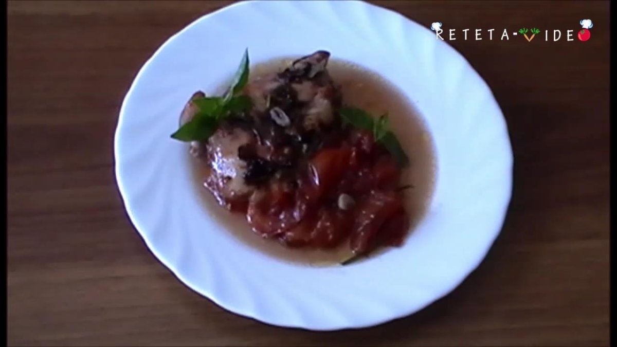 Pulpe de pui la cuptor in vin rosu