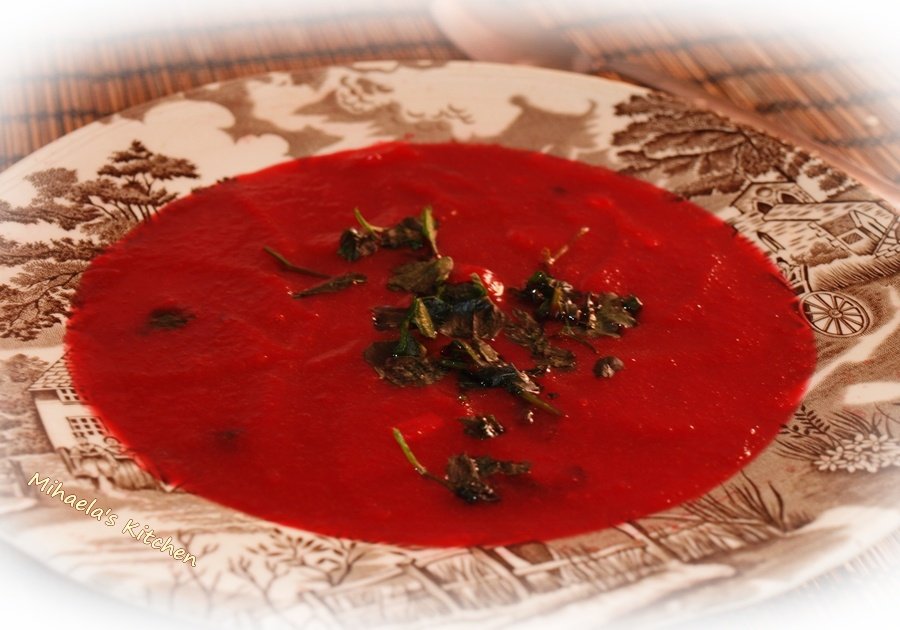 Supa crema de morcovi si sfecla