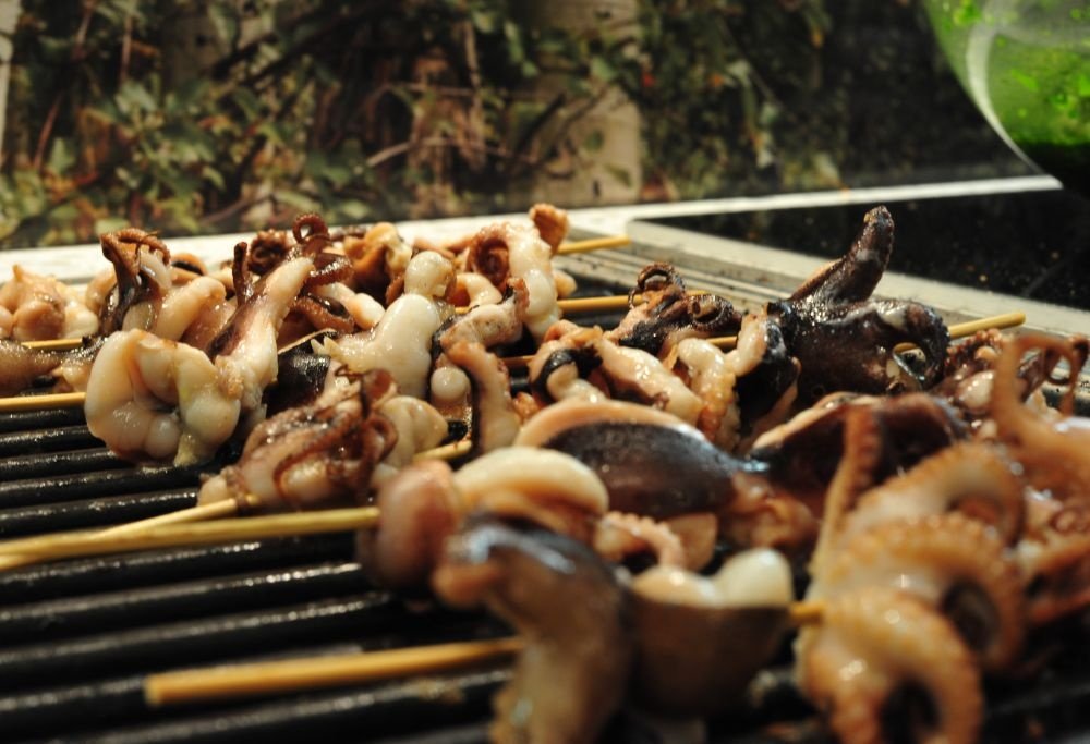 Caracatita cu sos mojito