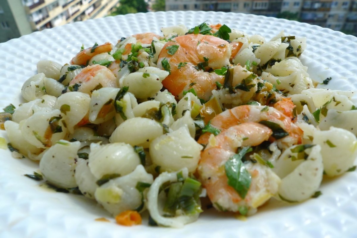 Paste cu ardei iute şi creveţi