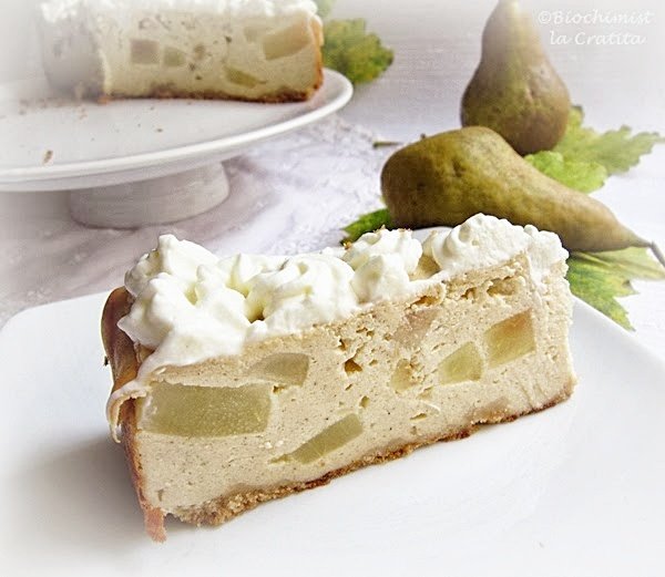 Cheesecake cu pere
