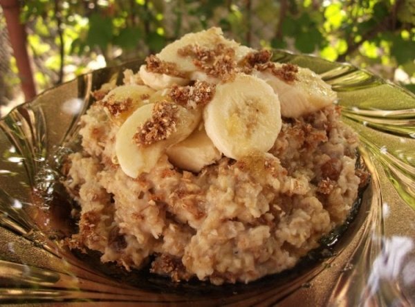Terci de ovaz cu cacao si banane