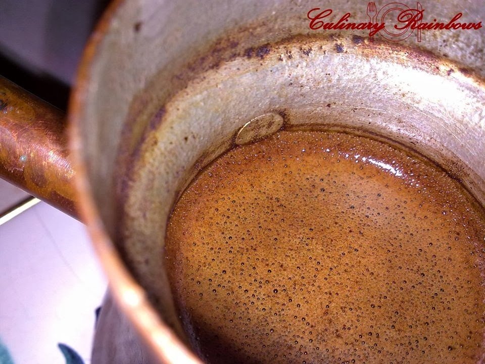 Cafea la ibric de alamă