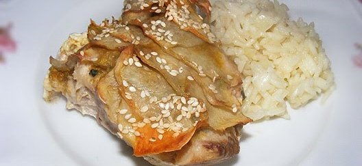 Peste cu crusta de cartofi