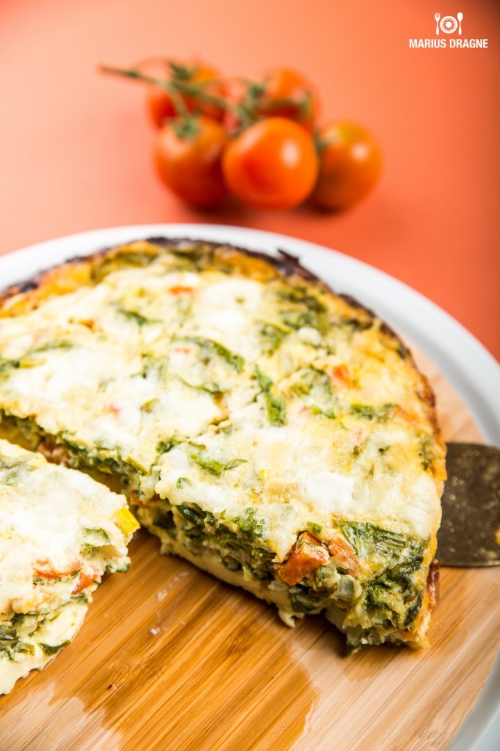 Frittata cu spanac la slow cooker Crock-Pot